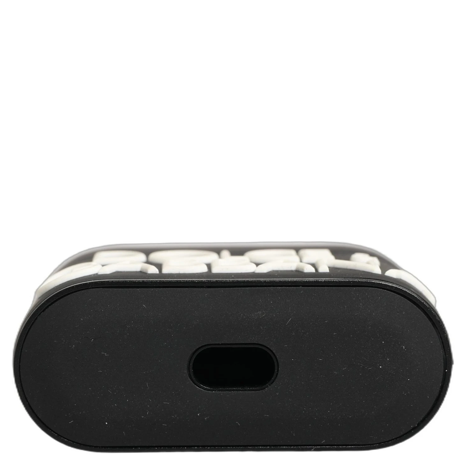 Case Black PVC Embossed Logo Flip Holder Women Airpods