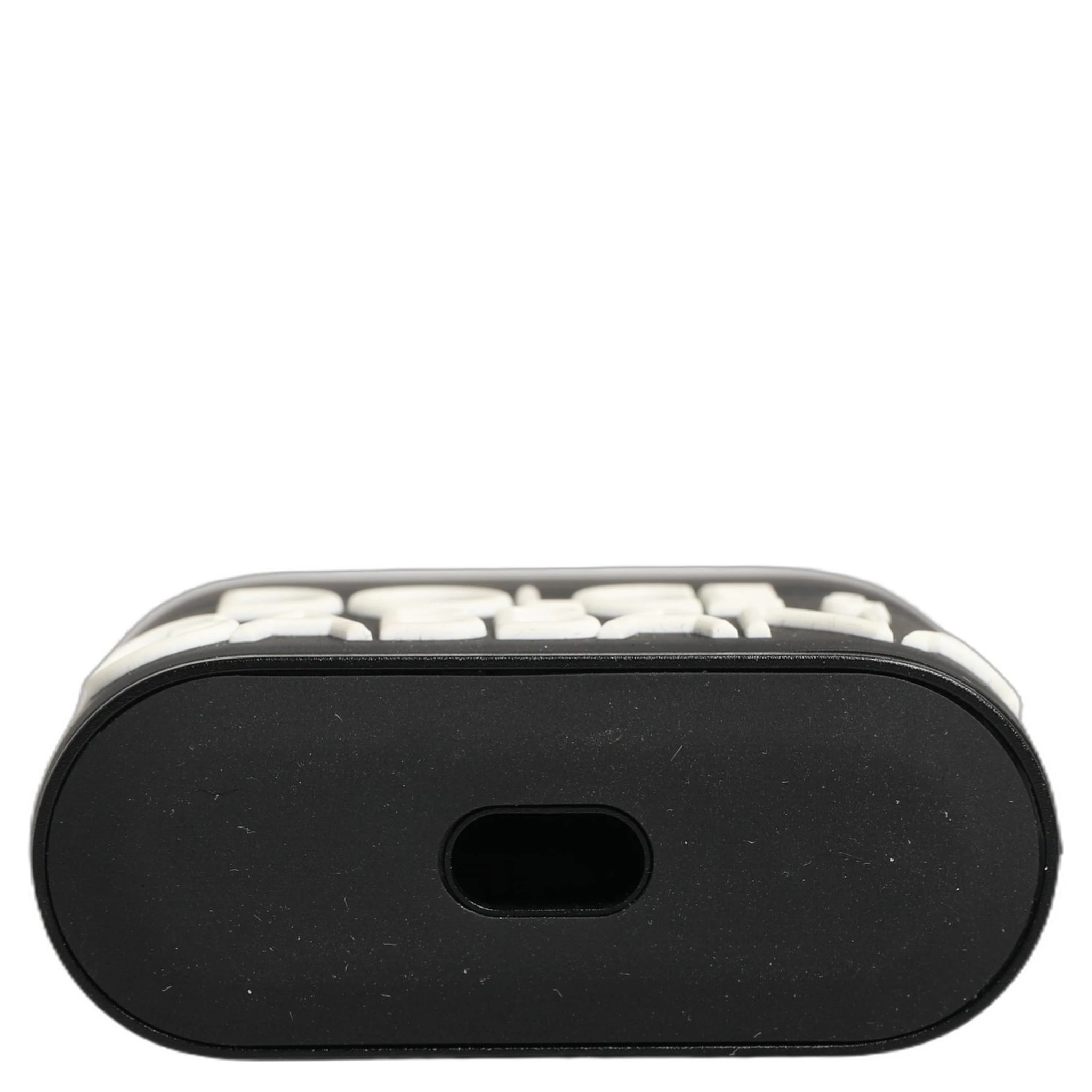 Case Black PVC Embossed Logo Flip Holder Women Airpods