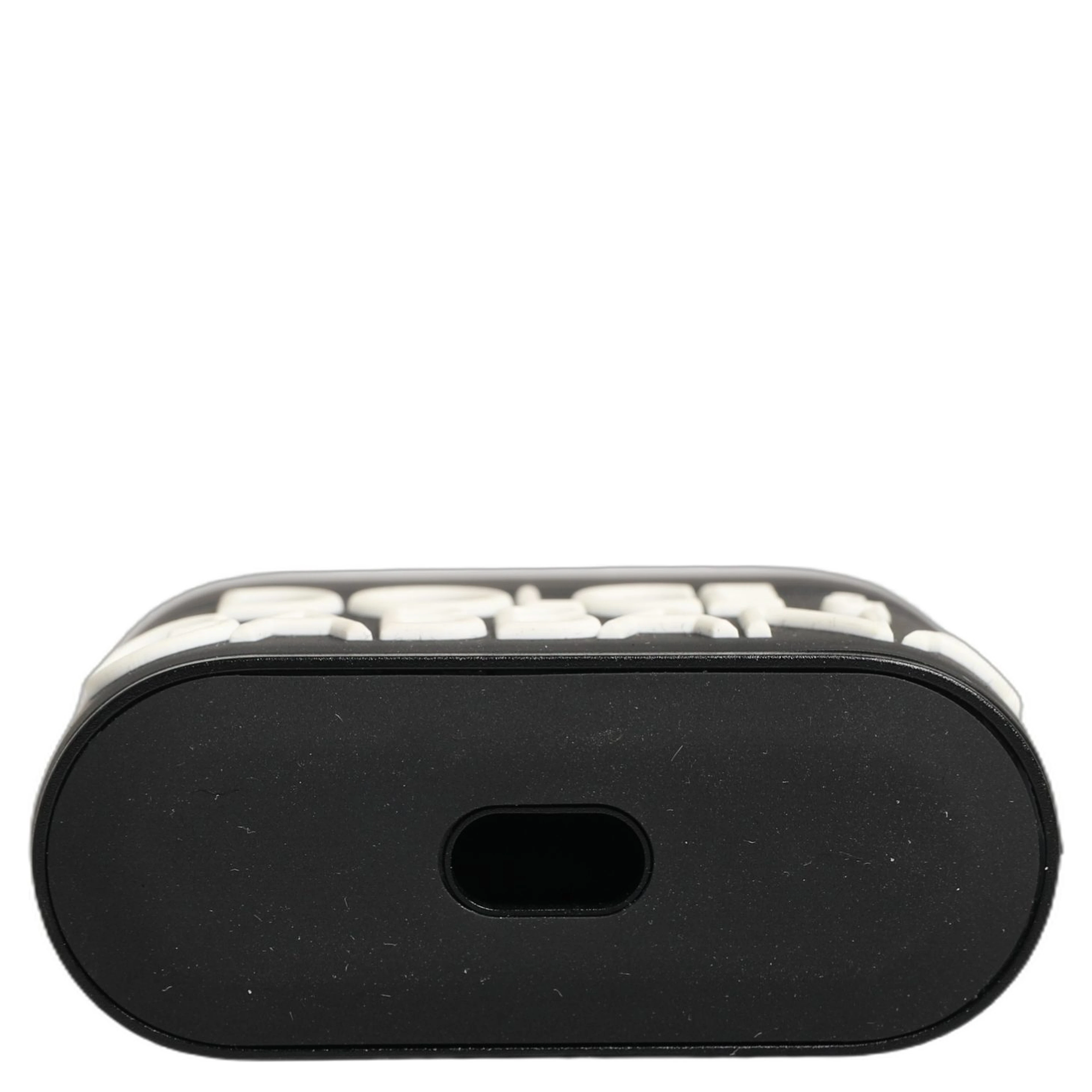 Case Black PVC Embossed Logo Flip Holder Women Airpods