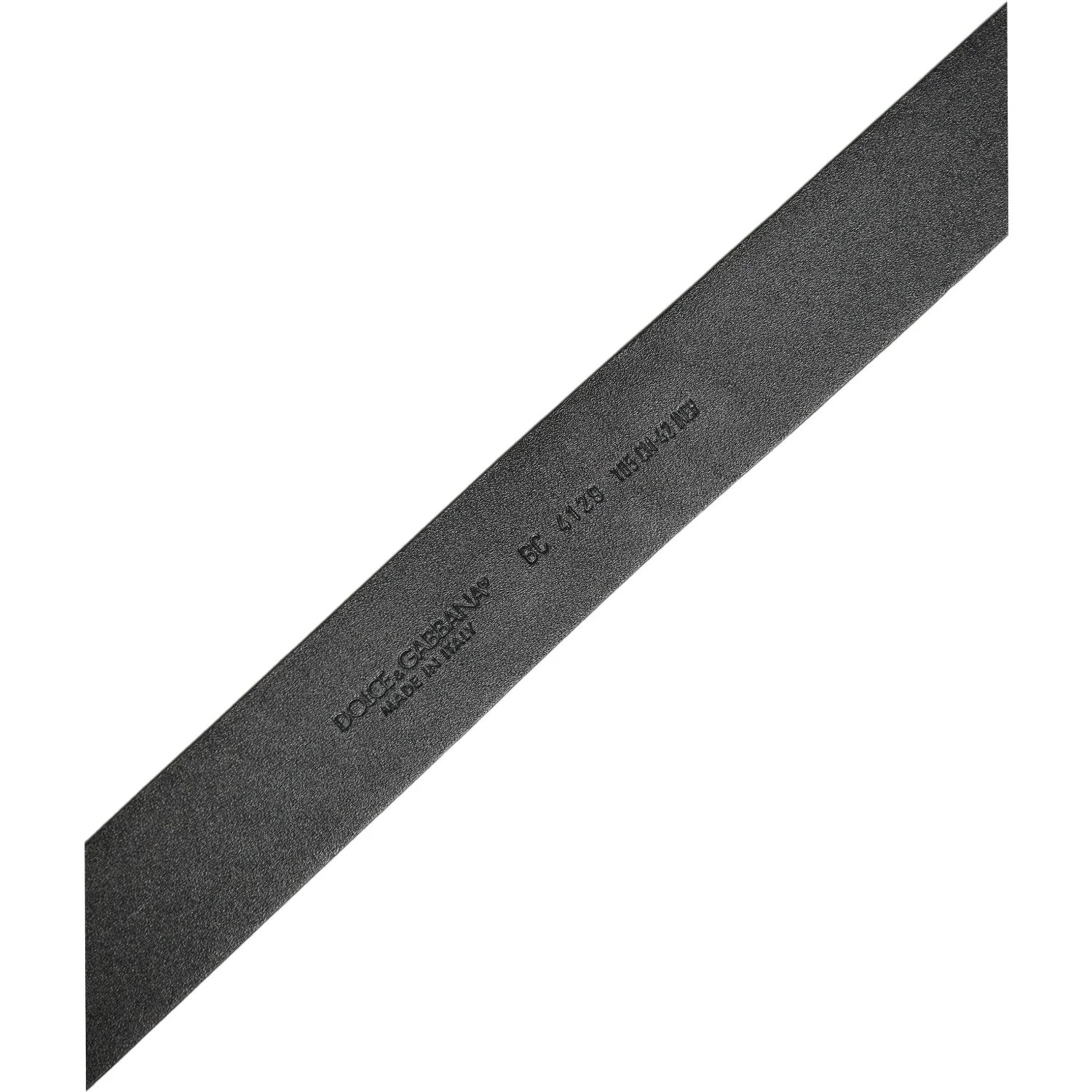 Black Leather Prince Crown Logo Buckle Belt