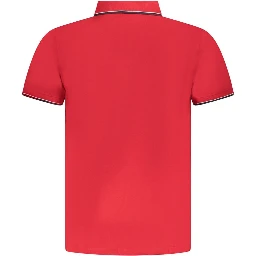 Red Cotton Men Polo