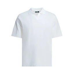 Cotton polo shirt without buttons