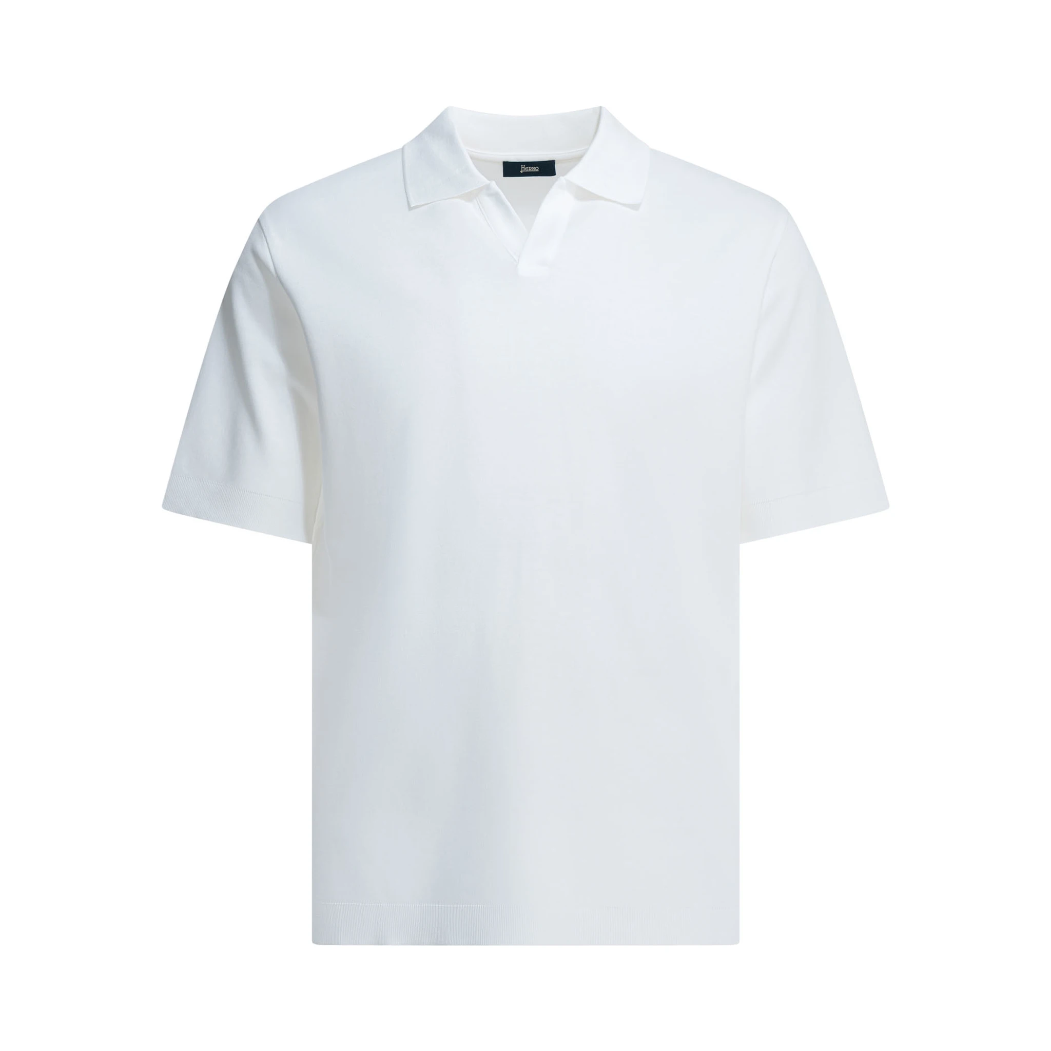 Cotton polo shirt without buttons