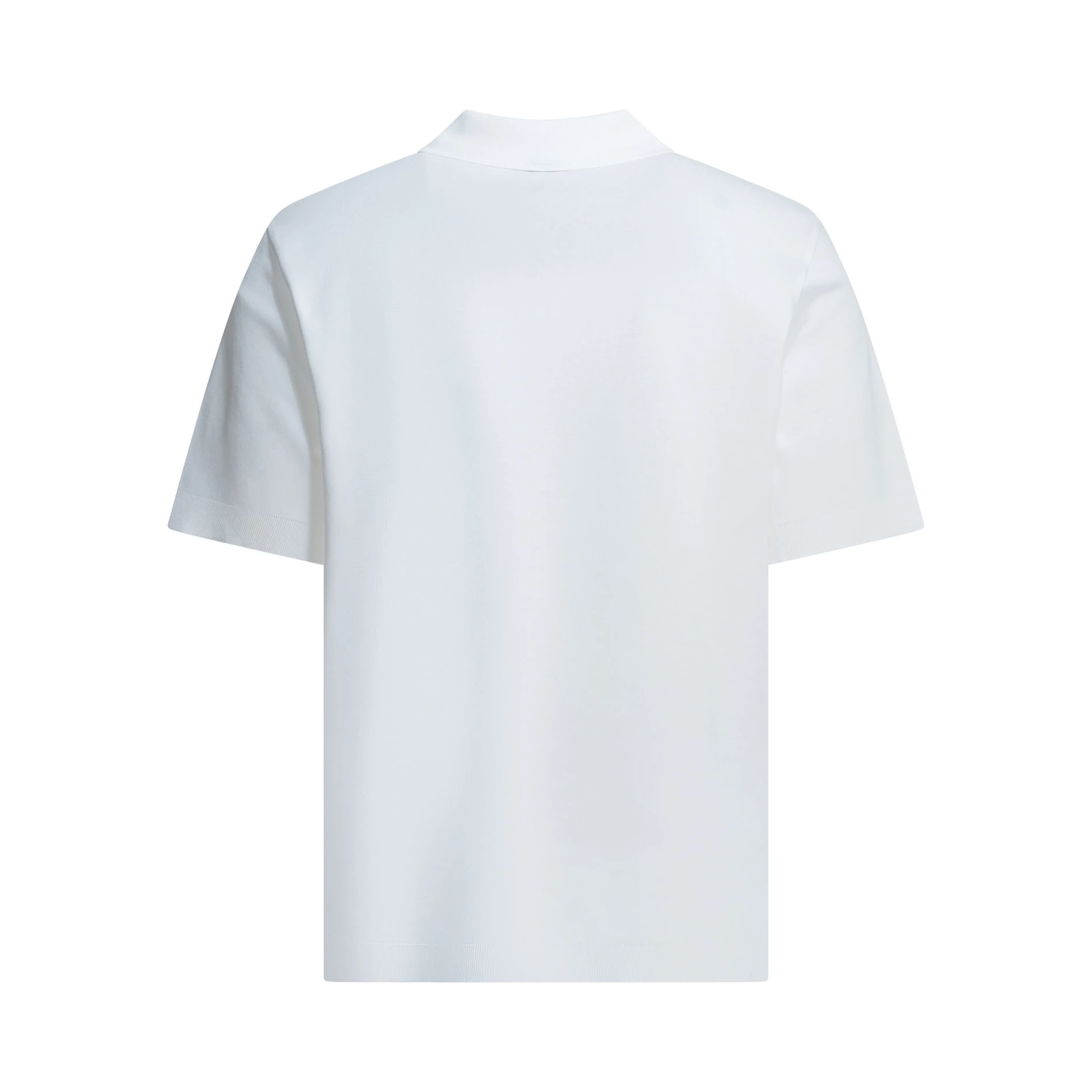 Cotton polo shirt without buttons