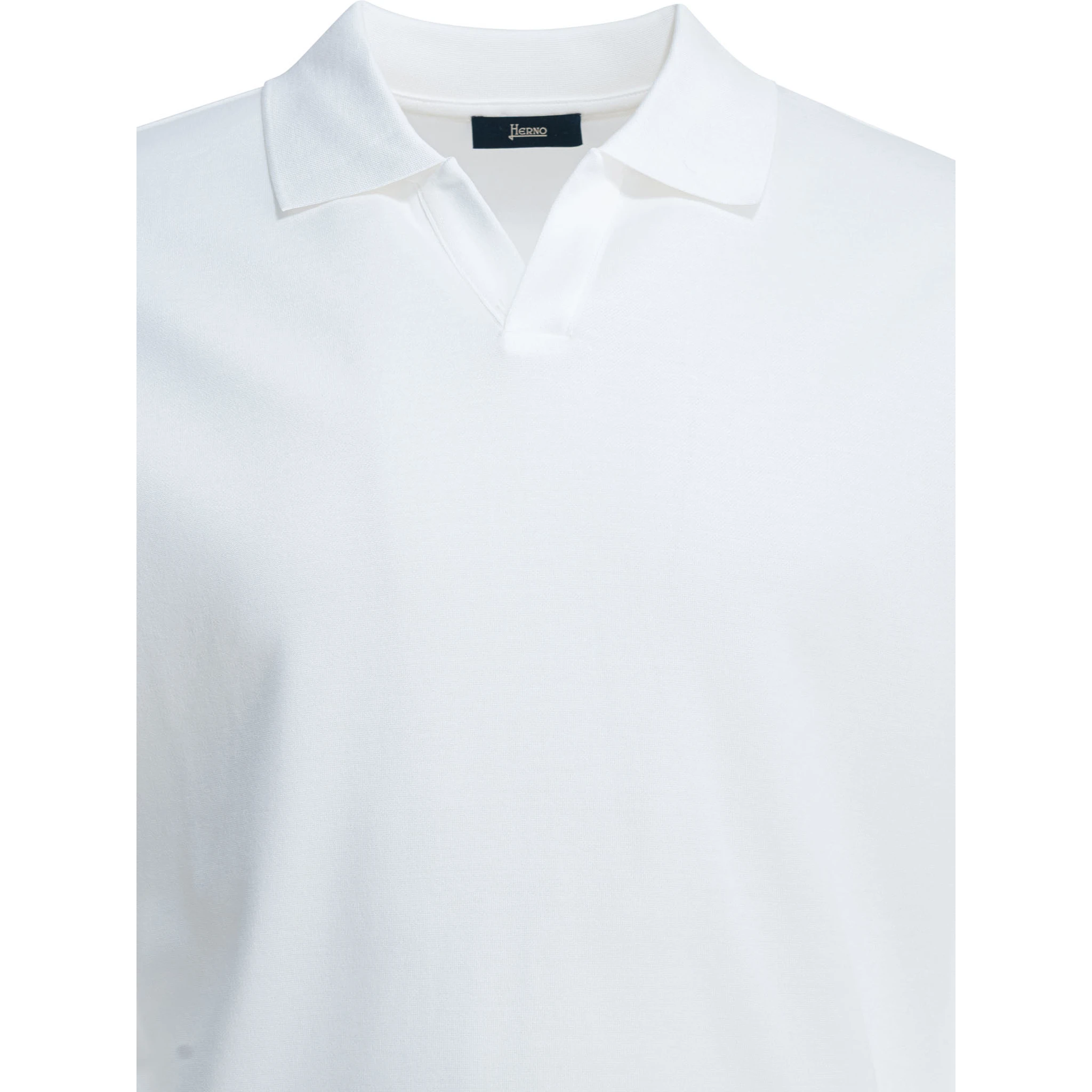 Cotton polo shirt without buttons