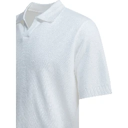 Cotton polo shirt without buttons