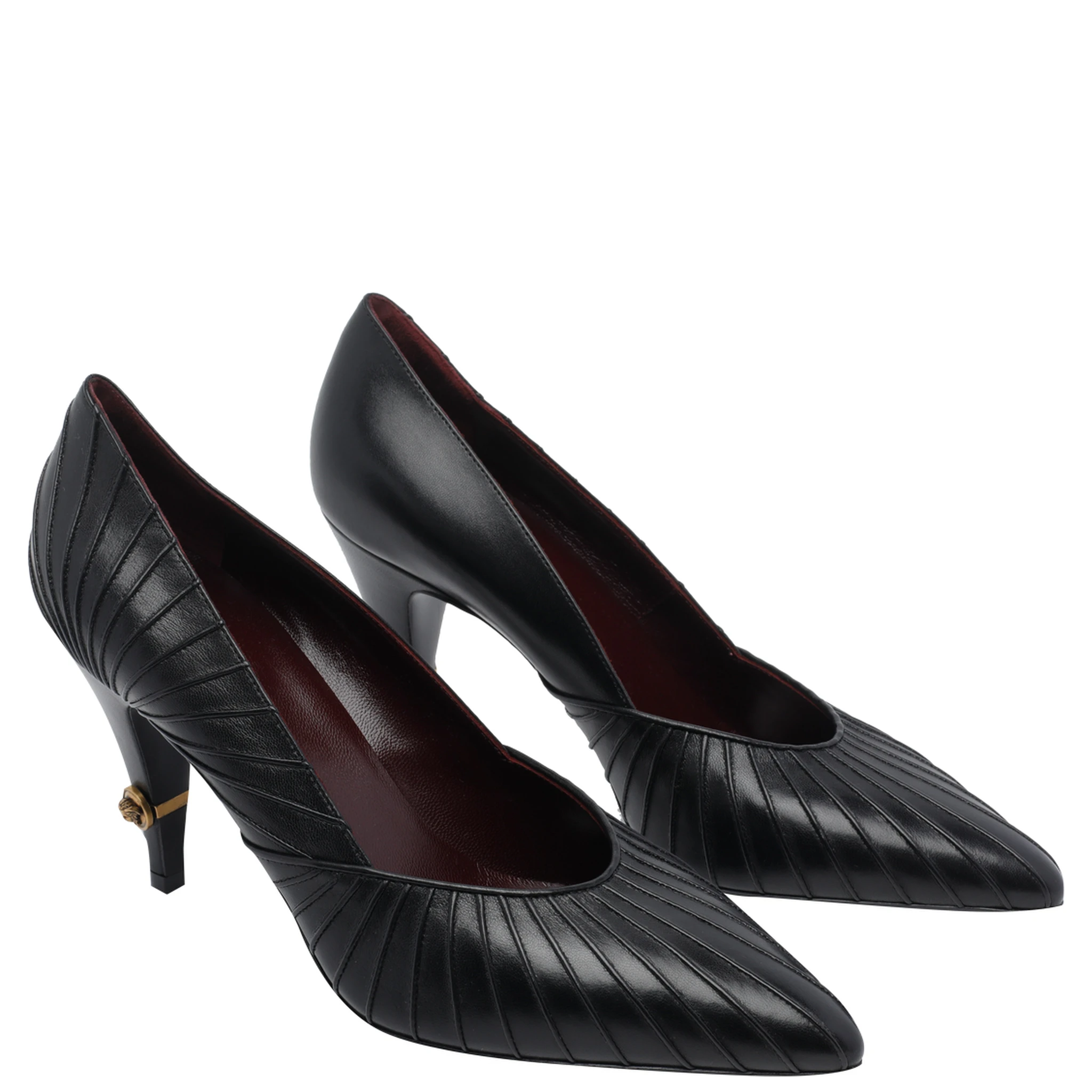 Versace With Heel Black gold