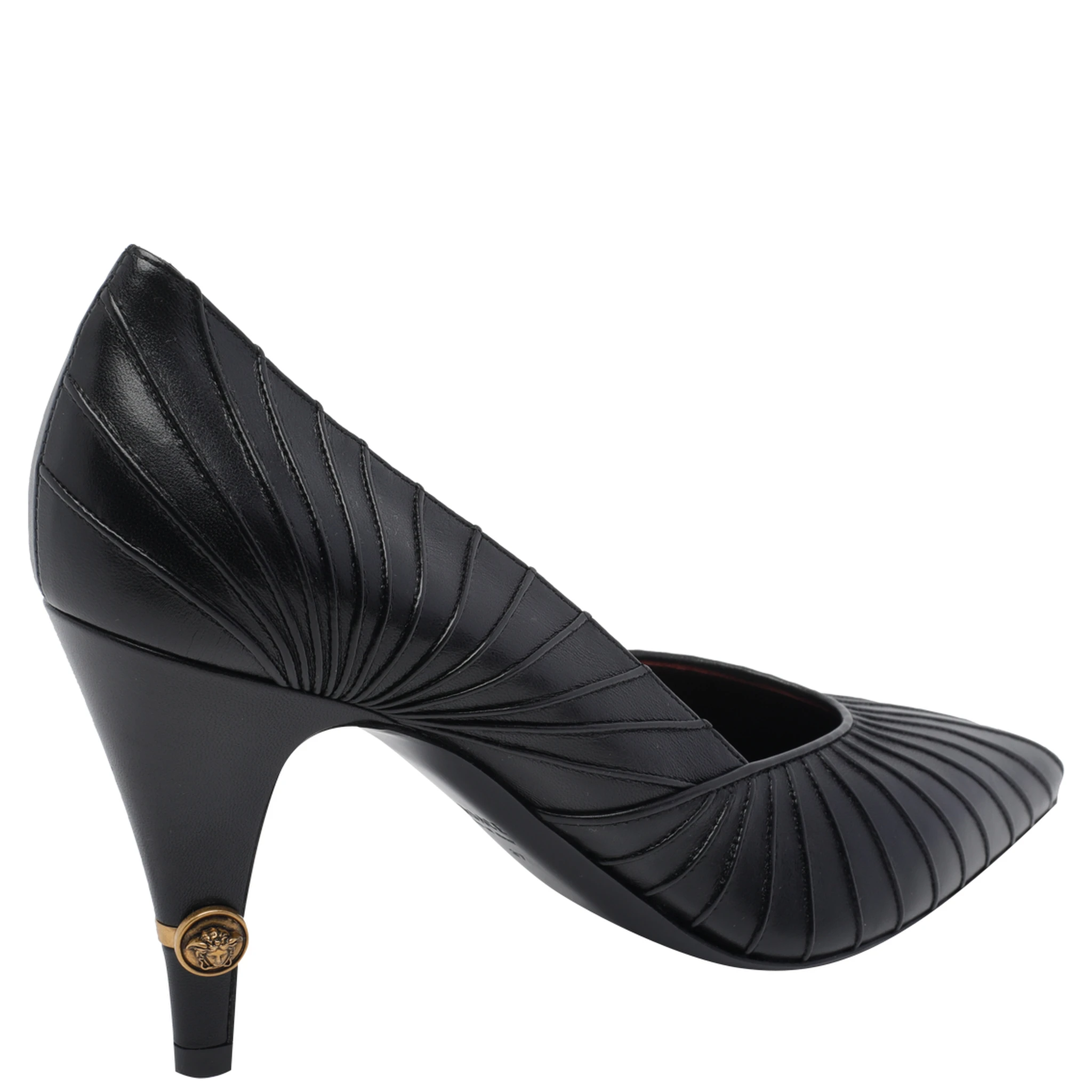 Versace With Heel Black gold