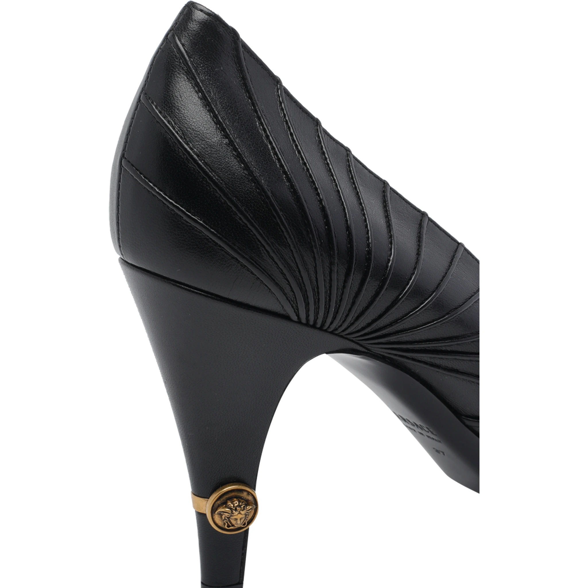 Versace With Heel Black gold