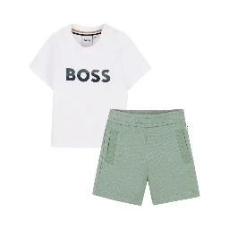 SET T-SHIRT LOGO E BERMUDA