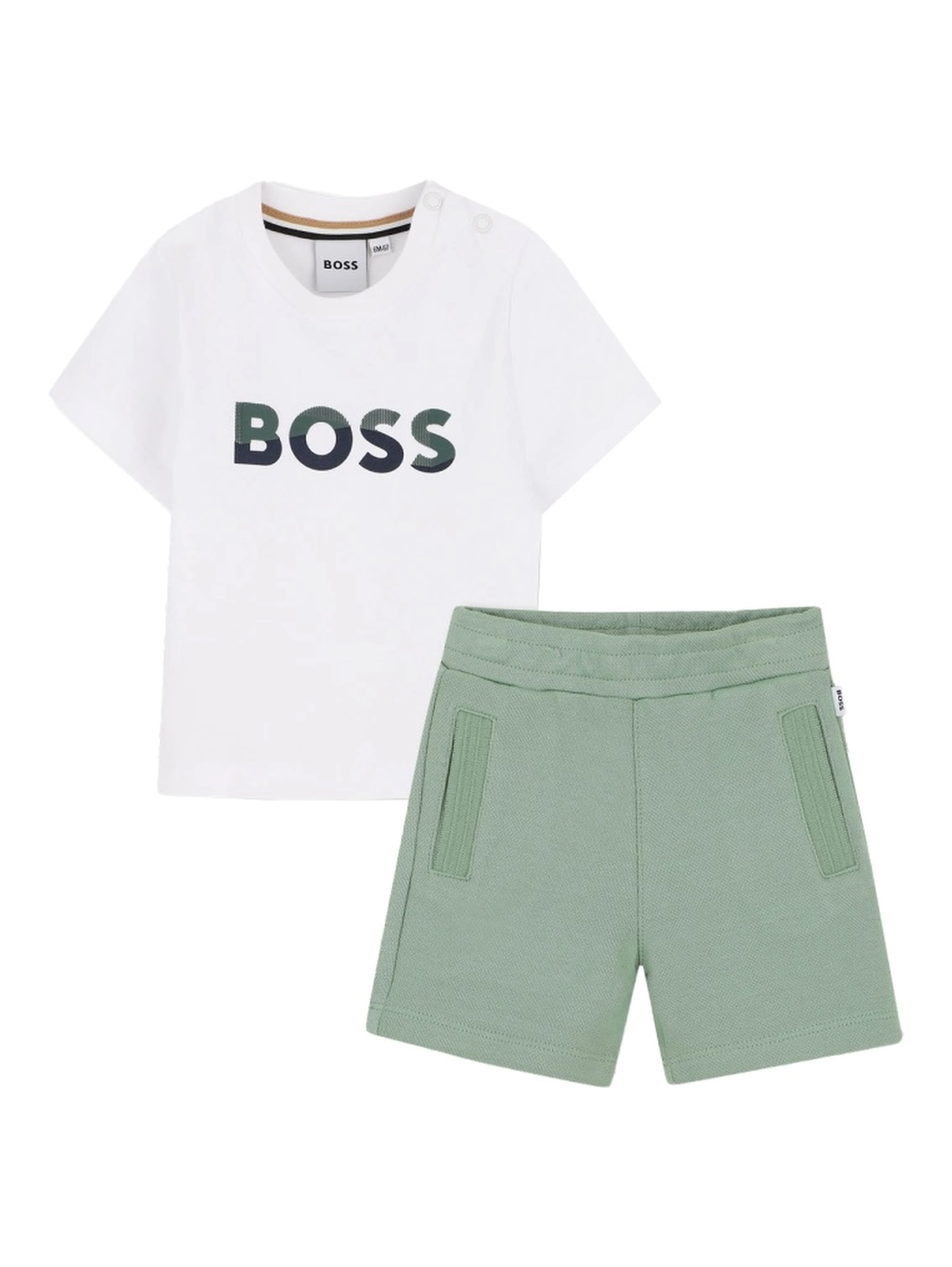 SET T-SHIRT LOGO E BERMUDA