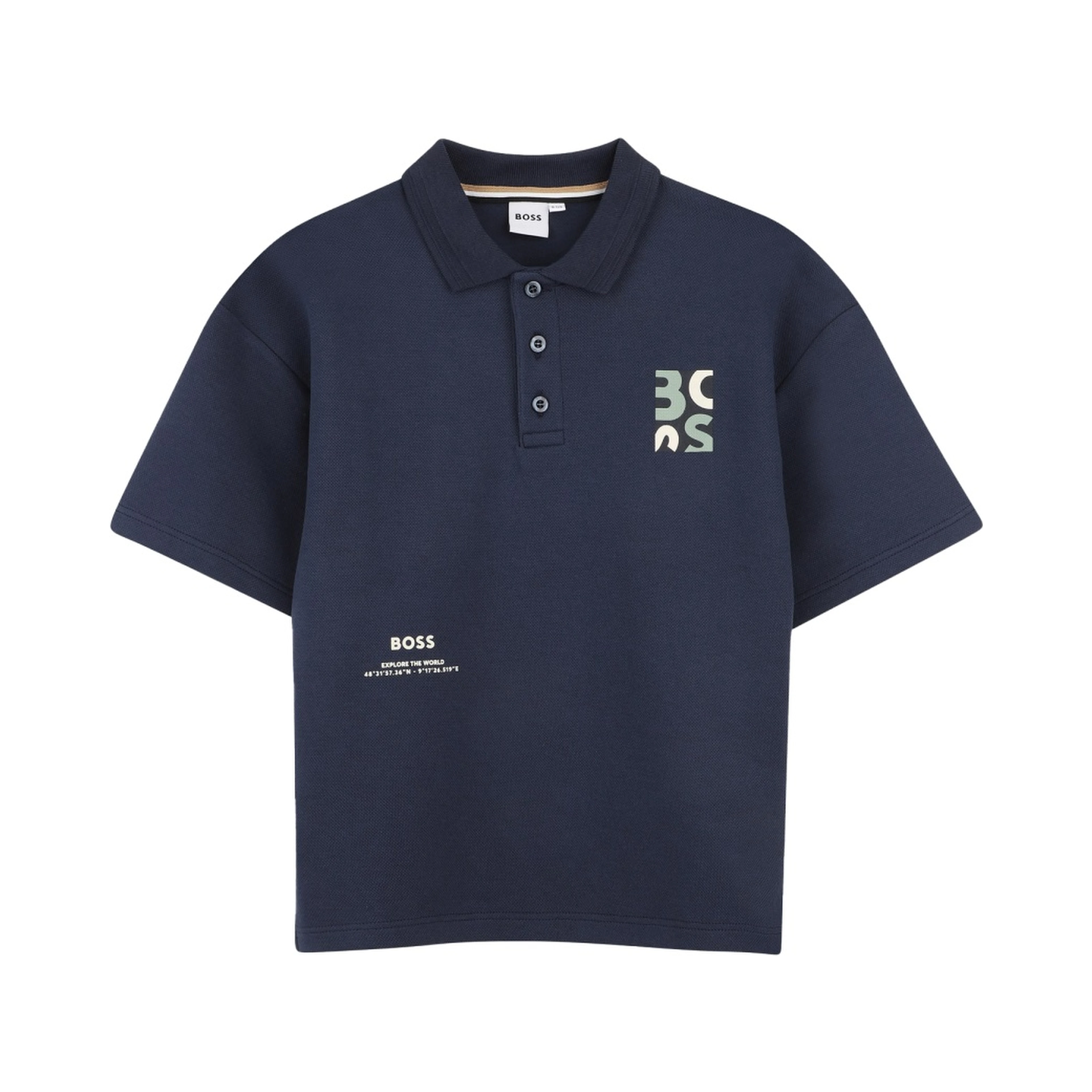 POLO MANICHE CORTE CON LOGO