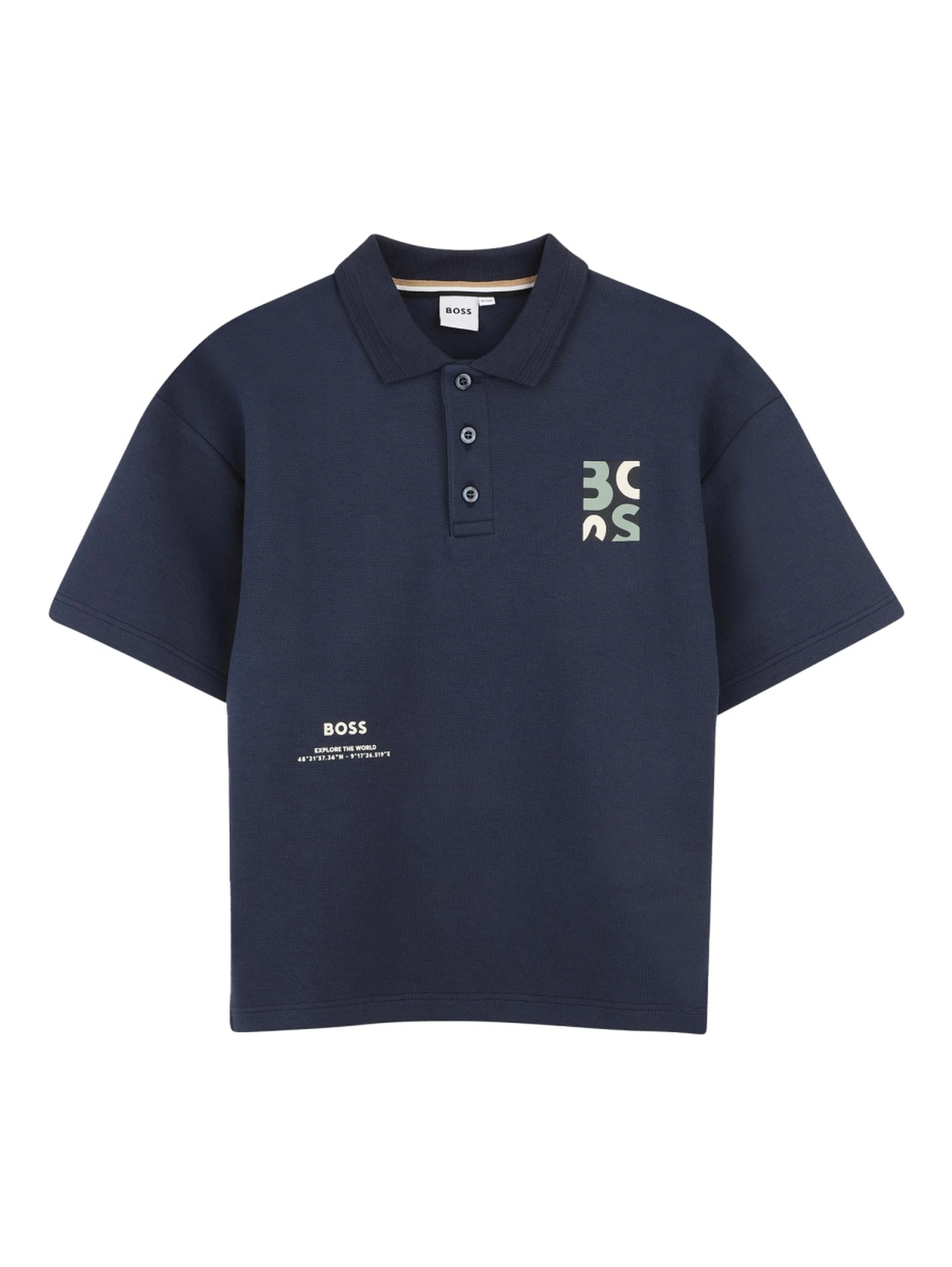 POLO MANICHE CORTE CON LOGO
