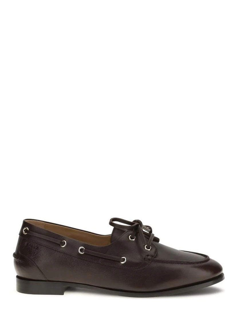 Brown Calf Leather Bos Taurus Slip-On Loafers