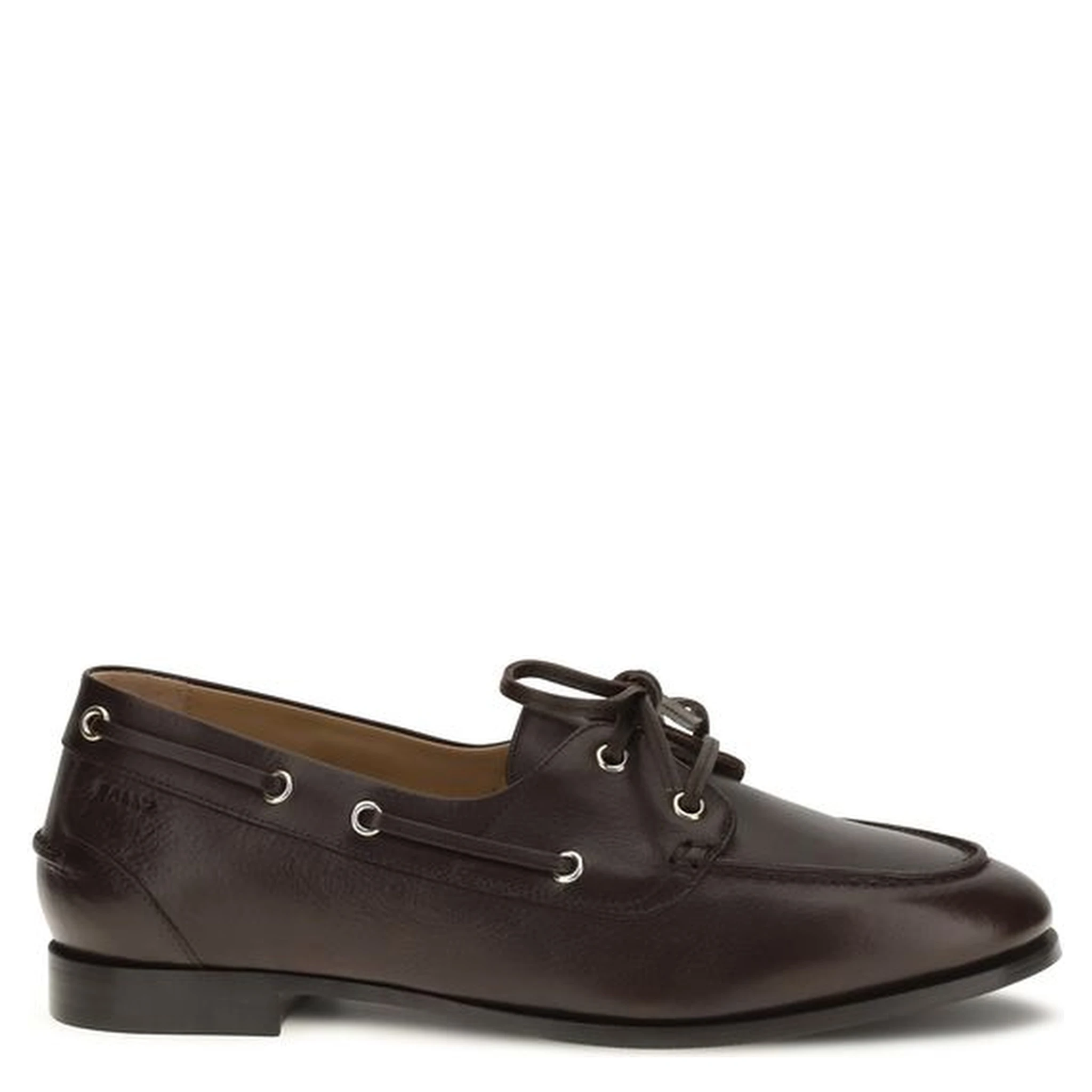 Brown Calf Leather Bos Taurus Slip-On Loafers