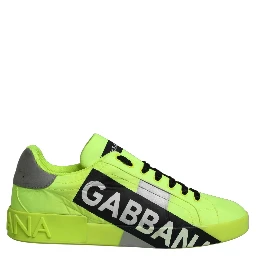 Green Logo Tape Low Top Portofino Sneakers Shoes