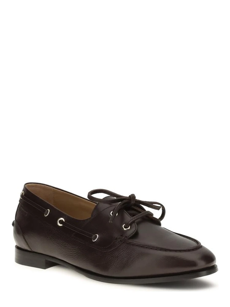 Brown Calf Leather Bos Taurus Slip-On Loafers alternative