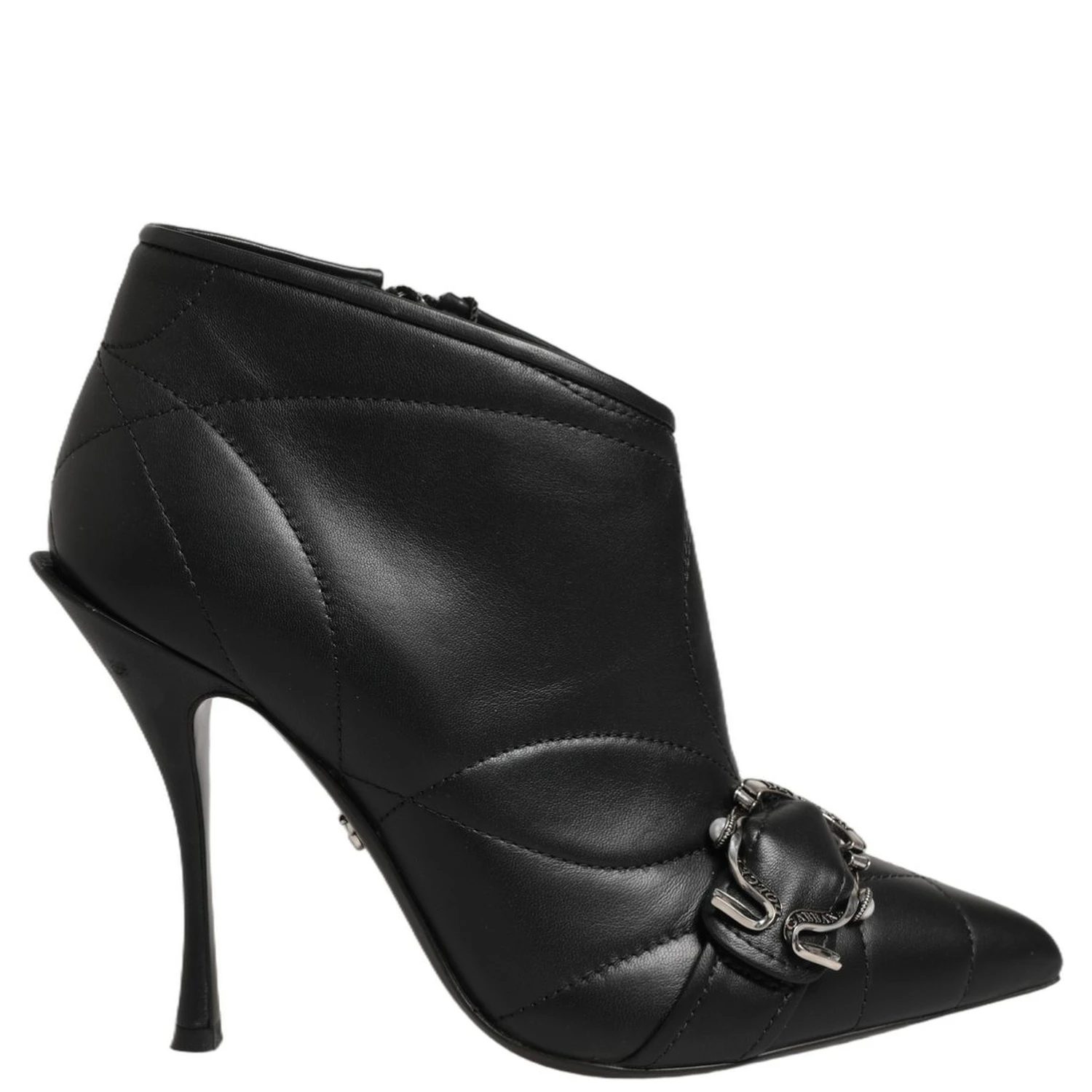 Black Devotion Quilted Buckled Boots Shoes