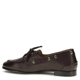 Brown Calf Leather Bos Taurus Slip-On Loafers