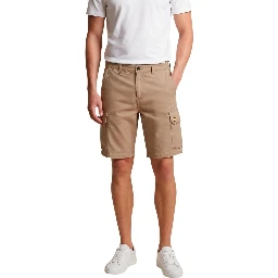 Beige Cotton Bermuda Shorts