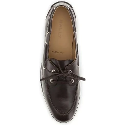 Brown Calf Leather Bos Taurus Slip-On Loafers