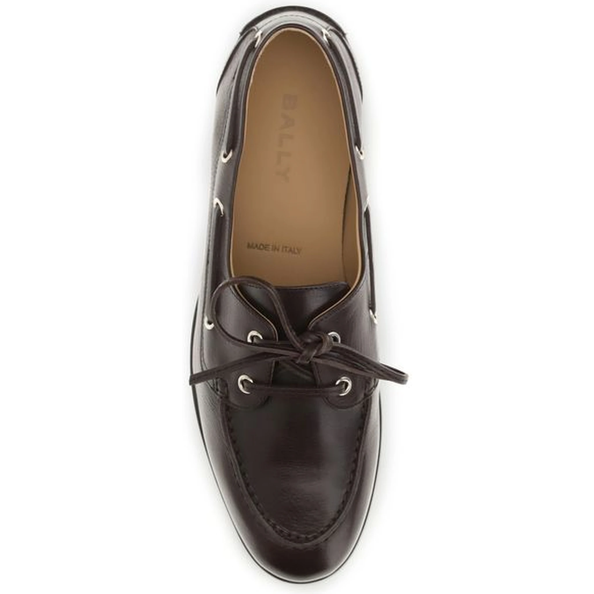 Brown Calf Leather Bos Taurus Slip-On Loafers