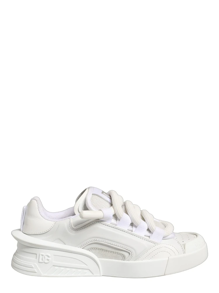 White Calfskin Leather Low Top Sneakers Shoes alternative