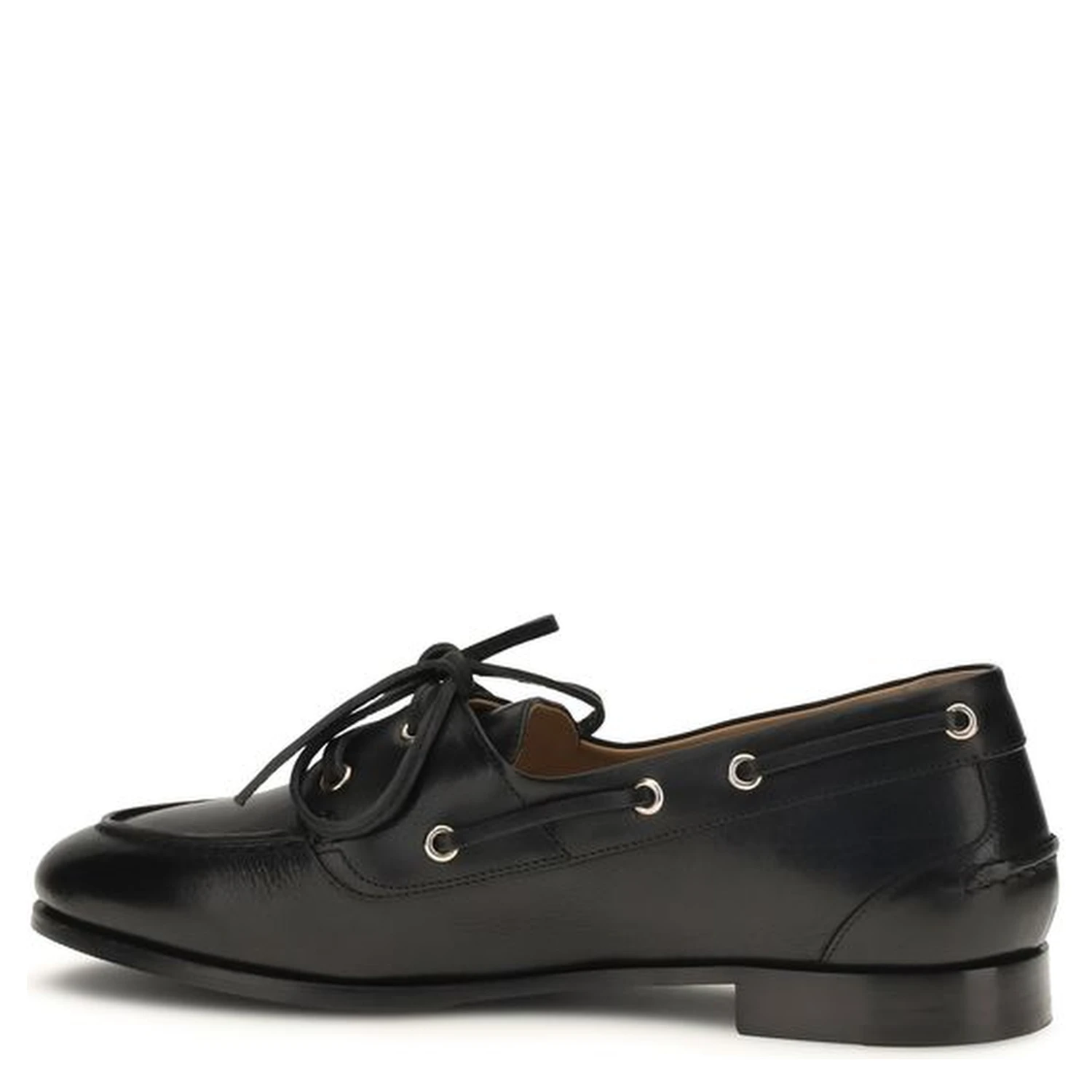 Black Calf Leather Bos Taurus Slip-On Loafers
