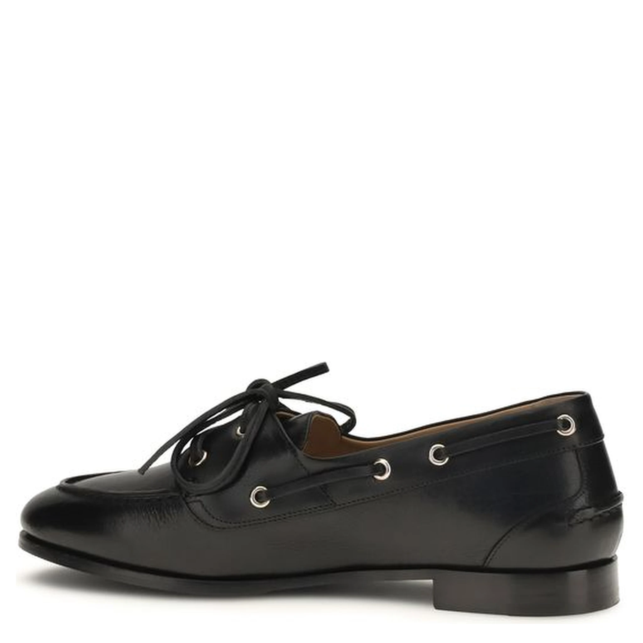 Black Calf Leather Bos Taurus Slip-On Loafers