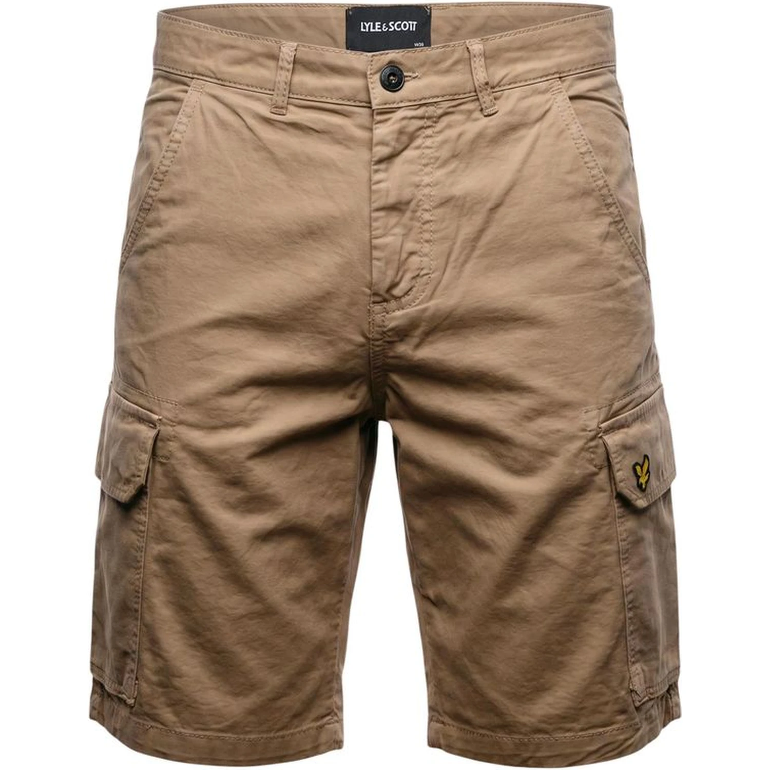 Beige Cotton Bermuda Shorts