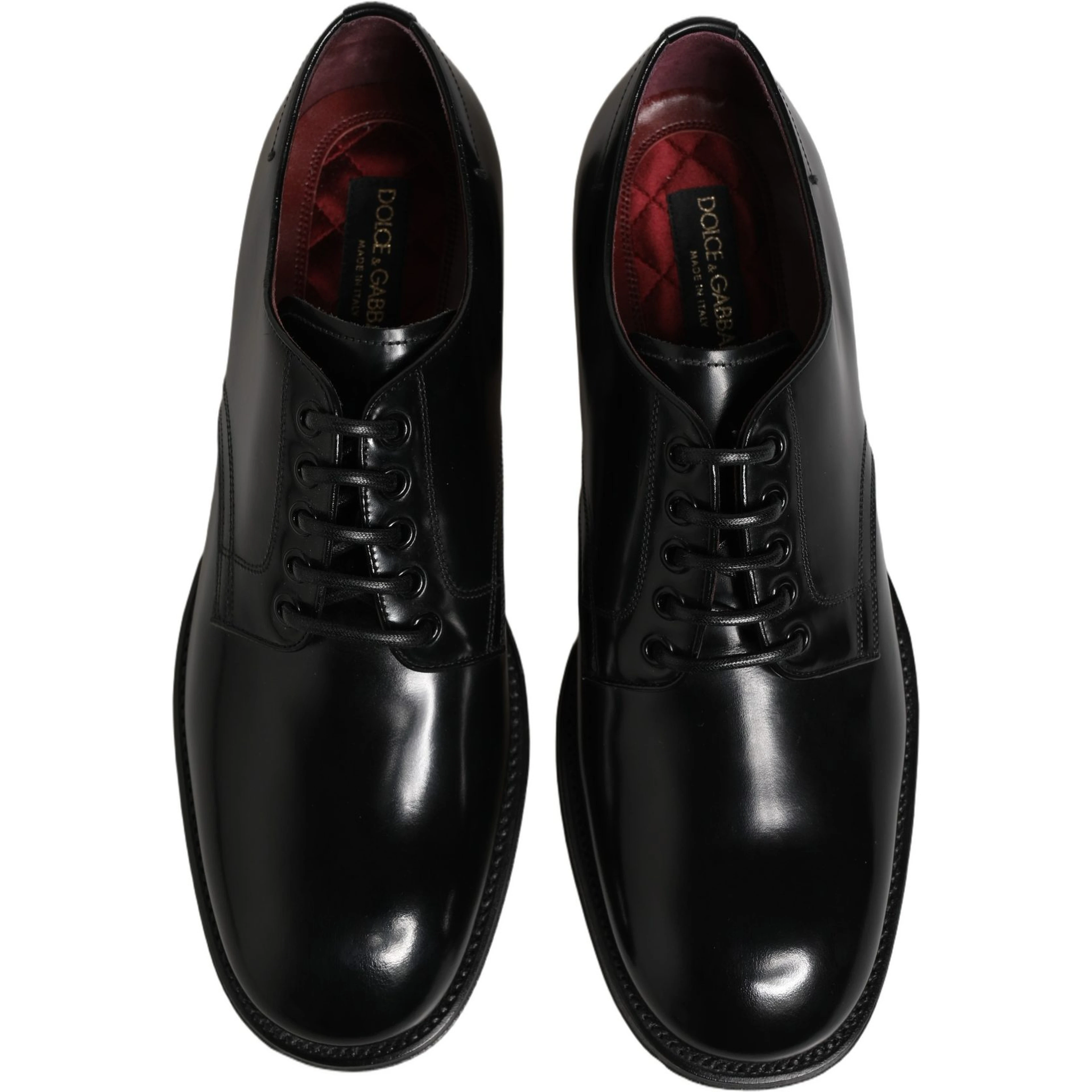 Black Calfskin Leather Derby Men Dress Shoes