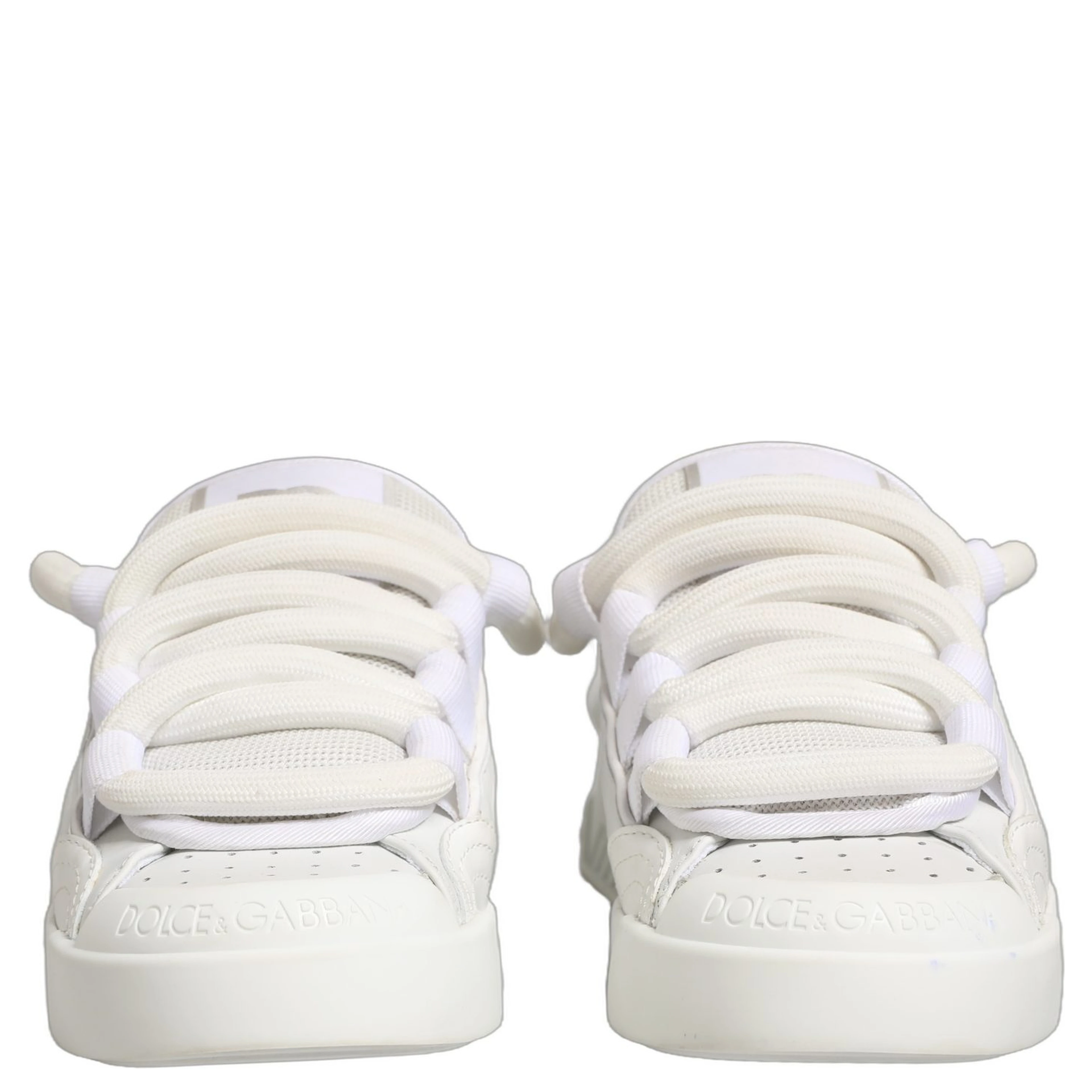 White Calfskin Leather Low Top Sneakers Shoes