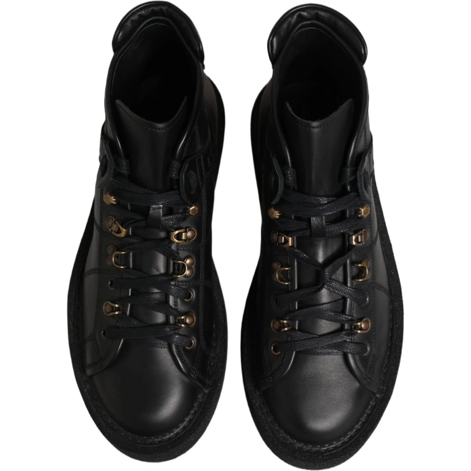 Black Leather Lace Up Men Ankle Boots Shoes