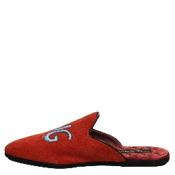 Red Suede DG King Men House Slipper Shoes