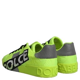 Green Logo Tape Low Top Portofino Sneakers Shoes
