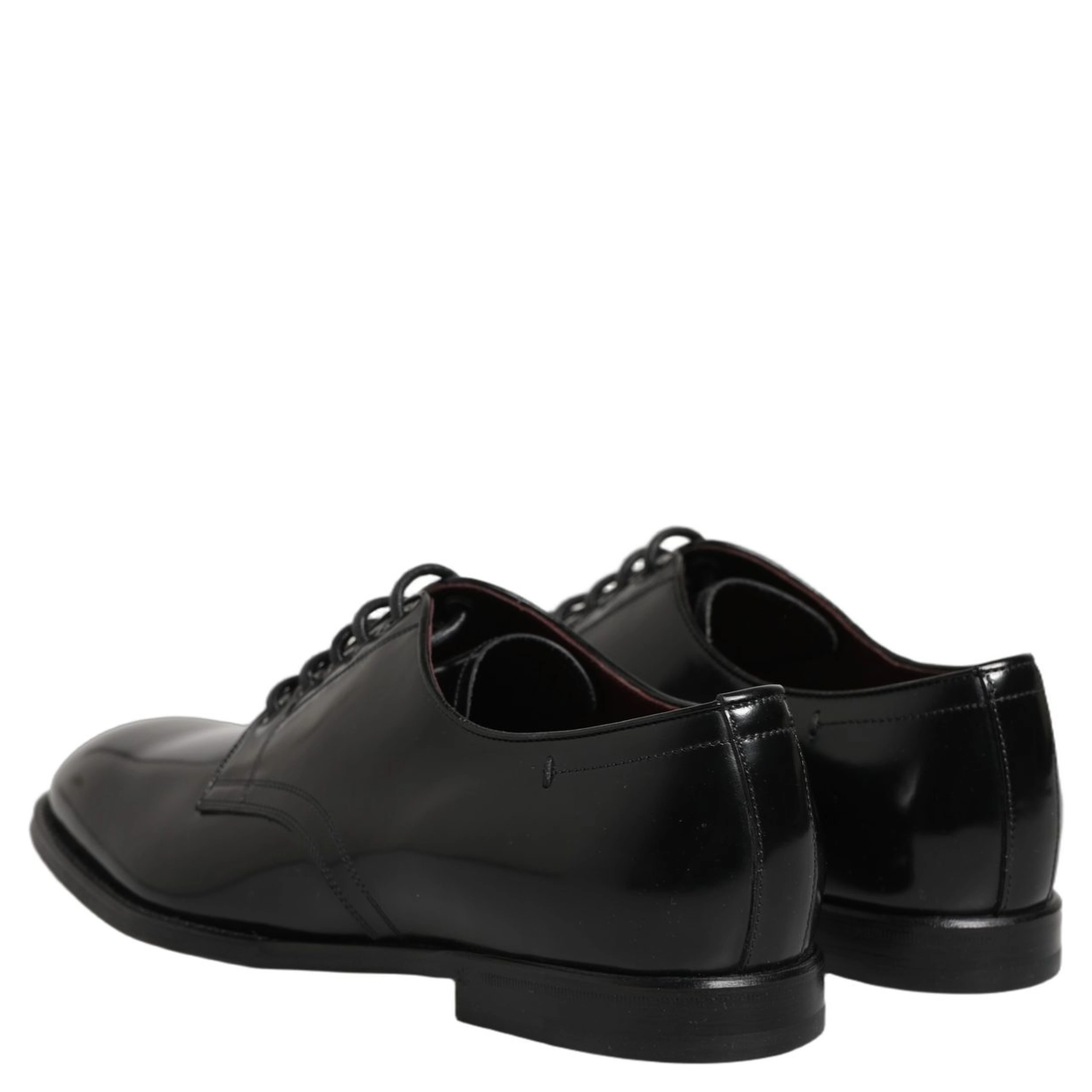 Black Calfskin Leather Derby Men Dress Shoes