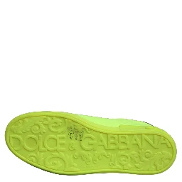 Green Logo Tape Low Top Portofino Sneakers Shoes
