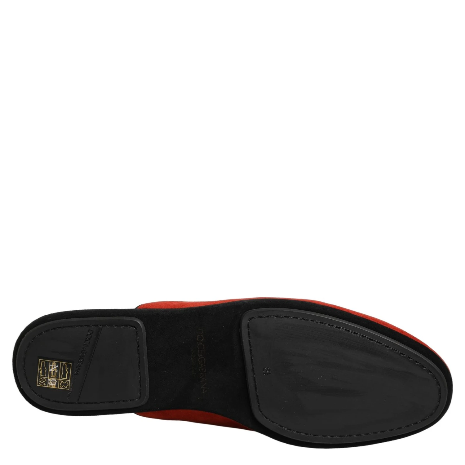 Red Suede DG King Men House Slipper Shoes
