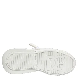 White Calfskin Leather Low Top Sneakers Shoes