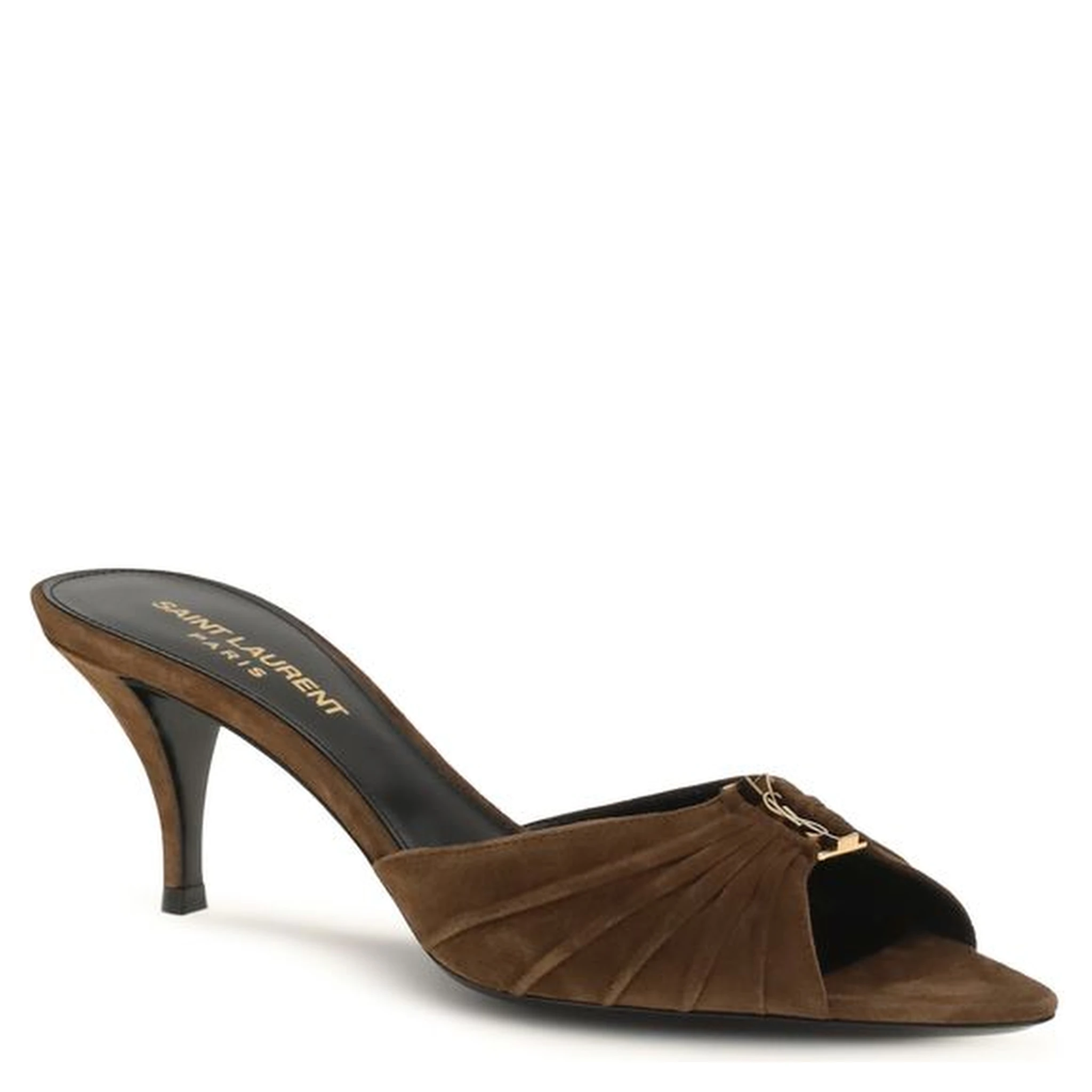 Brown Calf Leather Bos Taurus Stiletto Heel Sandals