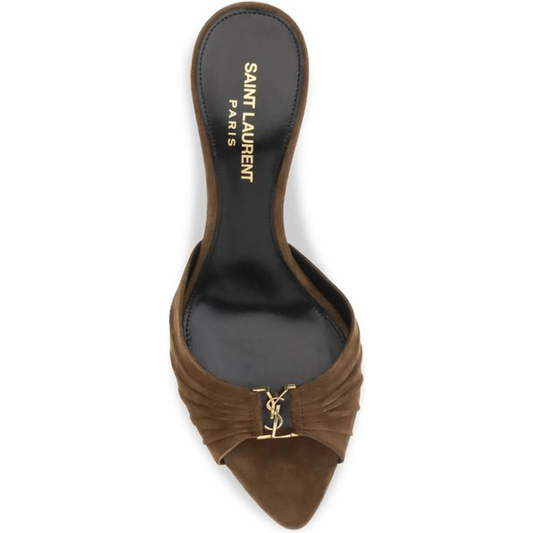 Brown Calf Leather Bos Taurus Stiletto Heel Sandals