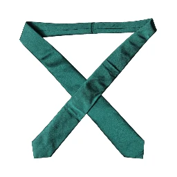 Dark Green Satin Silk Adjustable Women Tied Necktie Tie