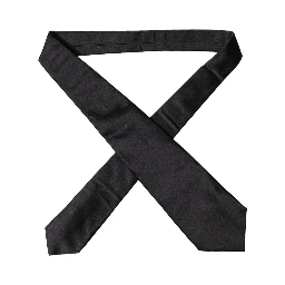 Black Satin Silk Blend Adjustable Women Tied Necktie Tie