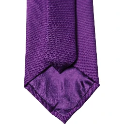 Purple Polyester Satin Adjustable Women Tied Necktie Tie