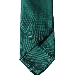 Dark Green Satin Silk Adjustable Women Tied Necktie Tie