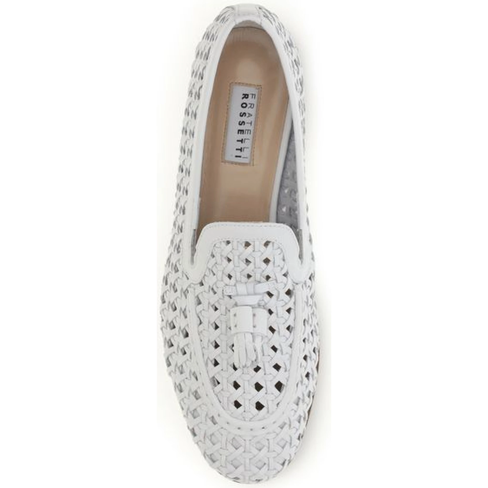 White Calf Leather Bos Taurus Slip-On Loafers