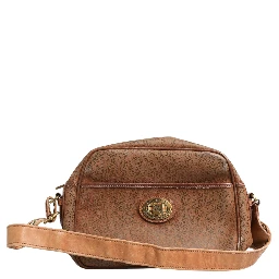 Brown and Gold Crossbody Bag