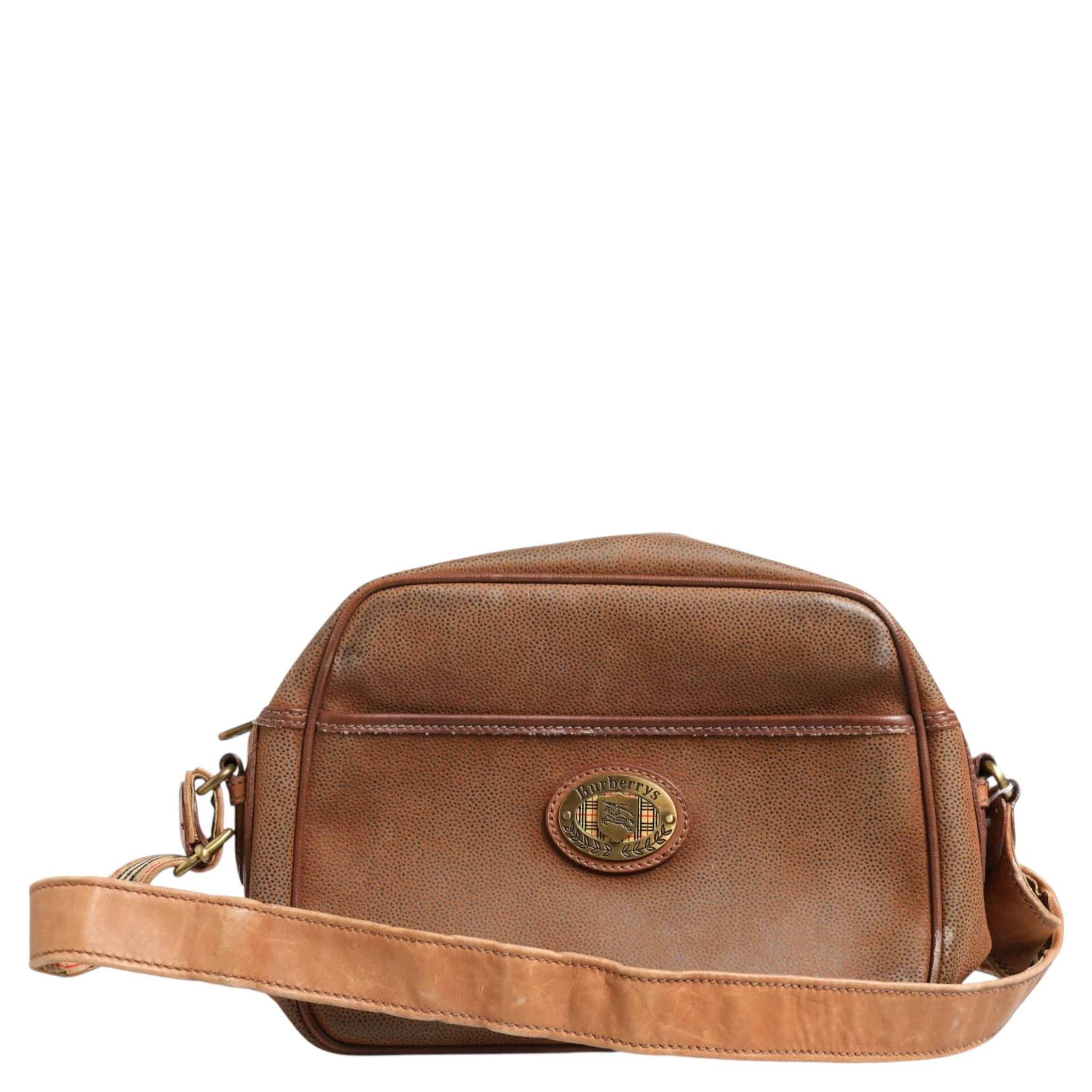 Brown and Gold Crossbody Bag