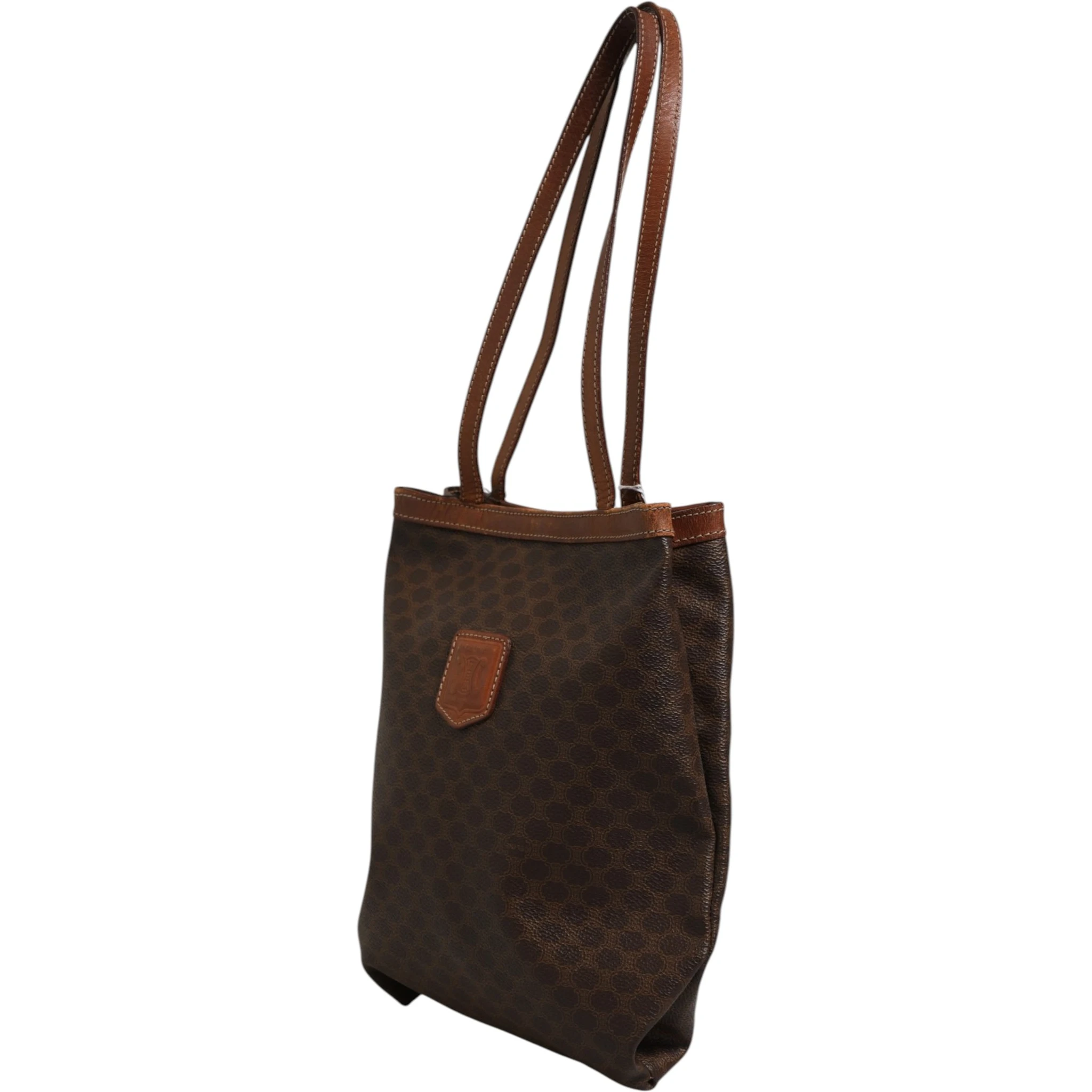 Macadam Canvas Shoulder Tote Bag