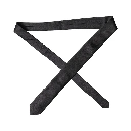 Black Solid Silk Satin Wide Adjustable Men Necktie Tie